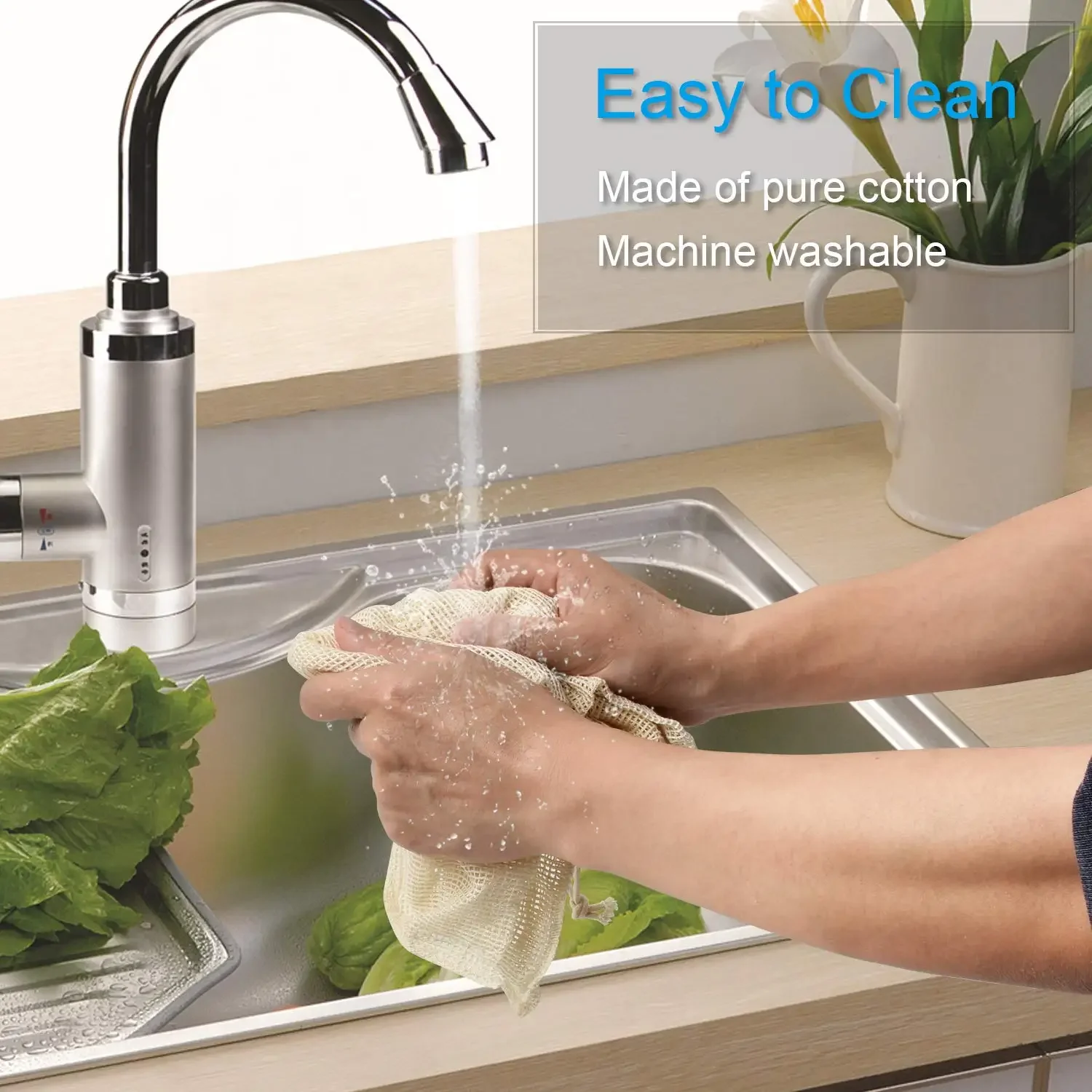 3 6 10pcs Reusable Produce Bags Set Eco Bag Cotton Mesh Vegetable Bags for Fruit Vegetable Storage Bags Reusable Shopping Bag - Image 5