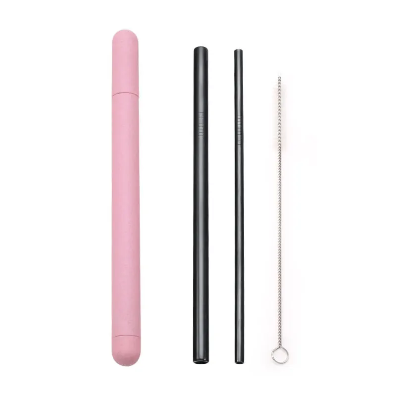 18/10 Stainless Steel Straw Set Quality Metal Straw Reusable Drinking Straw With Cleaner Brush Portable Box Bar Party Accessory - Image 17