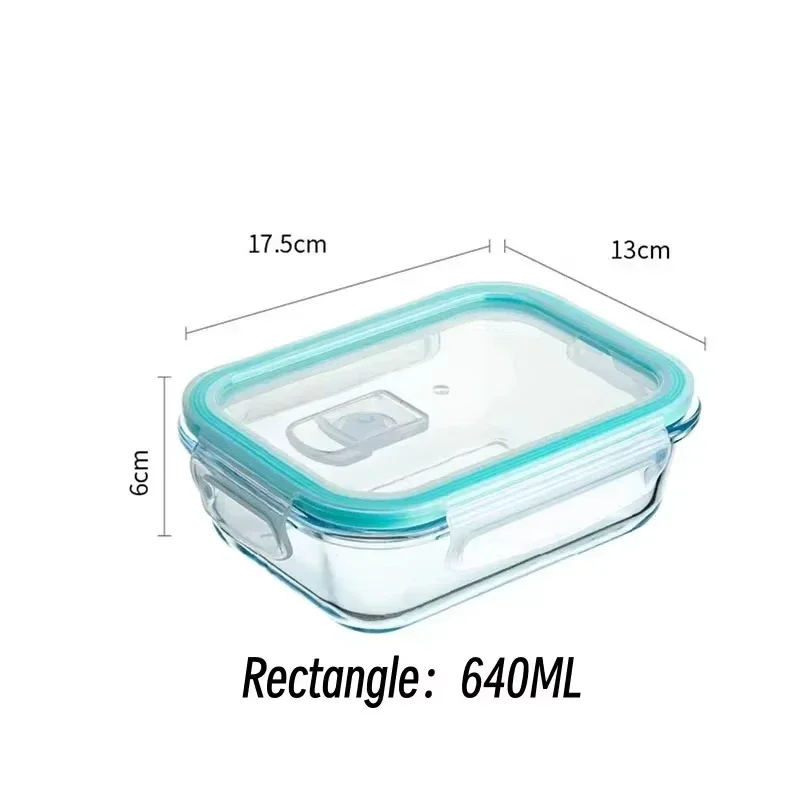 Glass Lunch Box Food Storage Containers, Meal Prep , Airtight Bento Boxes, for Microwave, Oven, Freezer and Dishwasher, BPA Free - Image 9