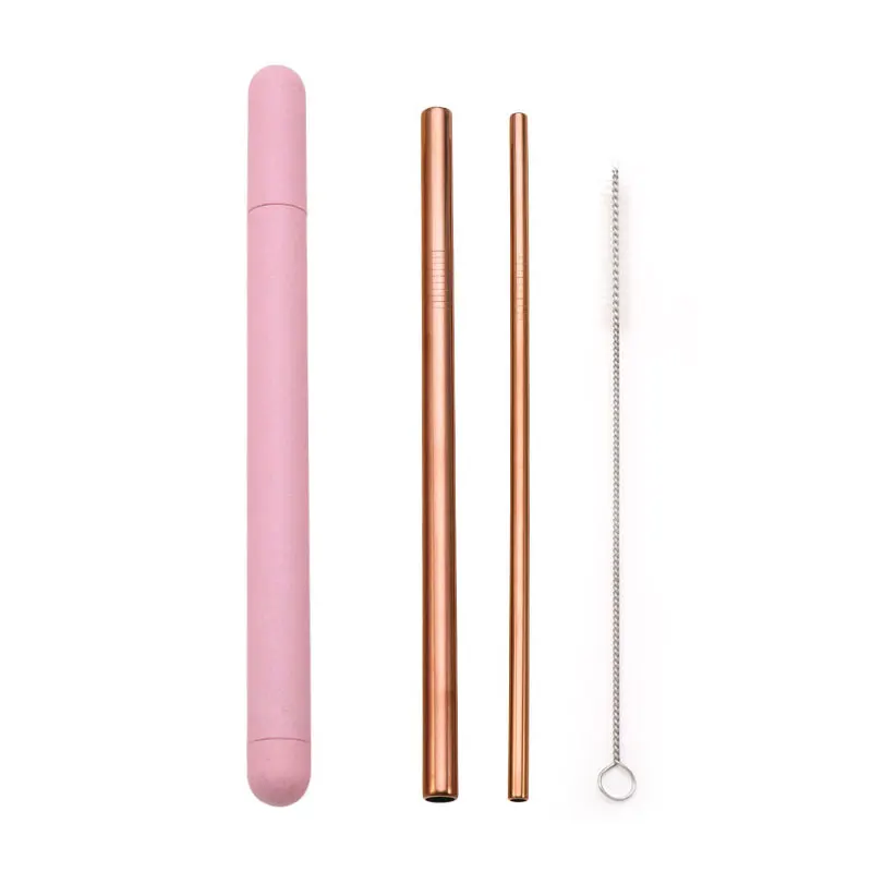 18/10 Stainless Steel Straw Set Quality Metal Straw Reusable Drinking Straw With Cleaner Brush Portable Box Bar Party Accessory - Image 16