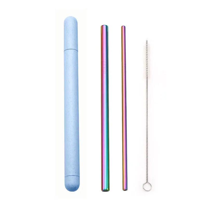 18/10 Stainless Steel Straw Set Quality Metal Straw Reusable Drinking Straw With Cleaner Brush Portable Box Bar Party Accessory - Image 10