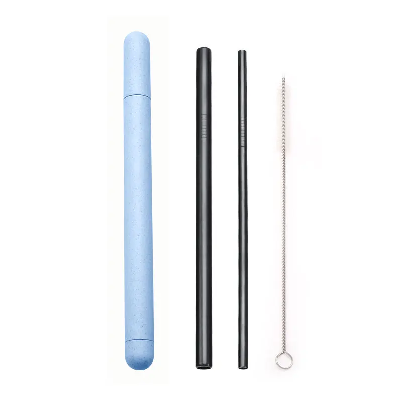 18/10 Stainless Steel Straw Set Quality Metal Straw Reusable Drinking Straw With Cleaner Brush Portable Box Bar Party Accessory - Image 20