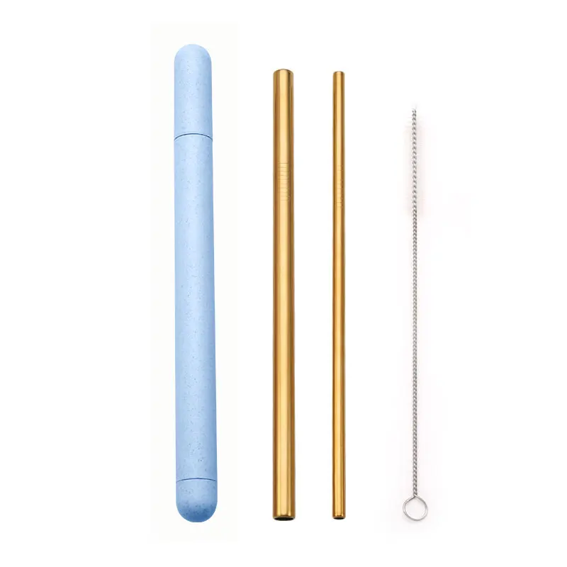 18/10 Stainless Steel Straw Set Quality Metal Straw Reusable Drinking Straw With Cleaner Brush Portable Box Bar Party Accessory - Image 11