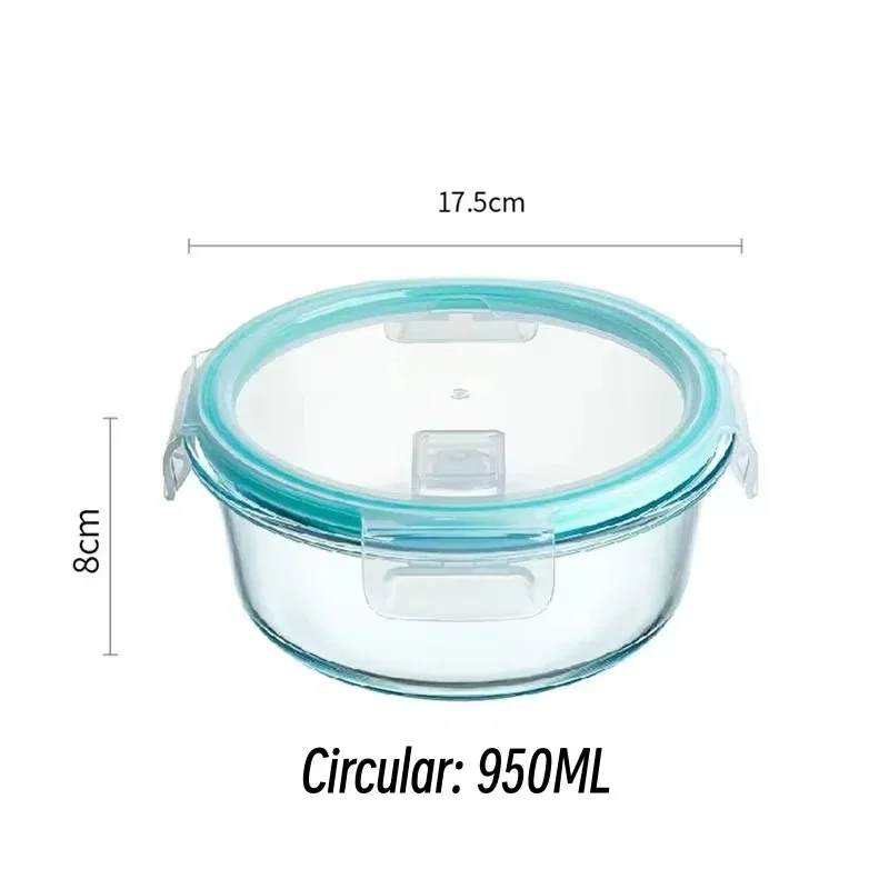 Glass Lunch Box Food Storage Containers, Meal Prep , Airtight Bento Boxes, for Microwave, Oven, Freezer and Dishwasher, BPA Free - Image 11