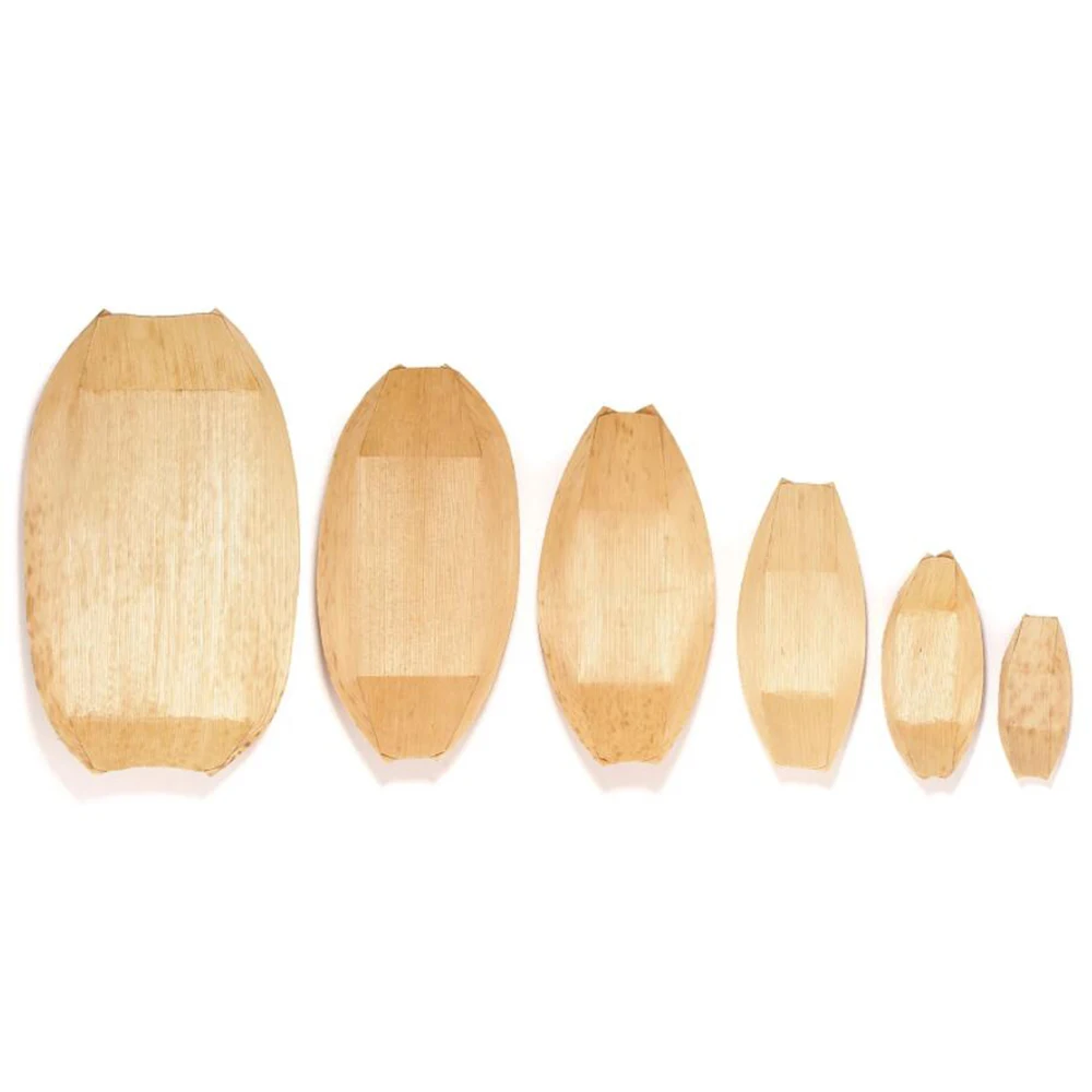 20 Pieces x Home Party Event Wedding Supplies, Disposable Eco-Friendly Tableware 220mm Bamboo Leaf Boat - Image 3