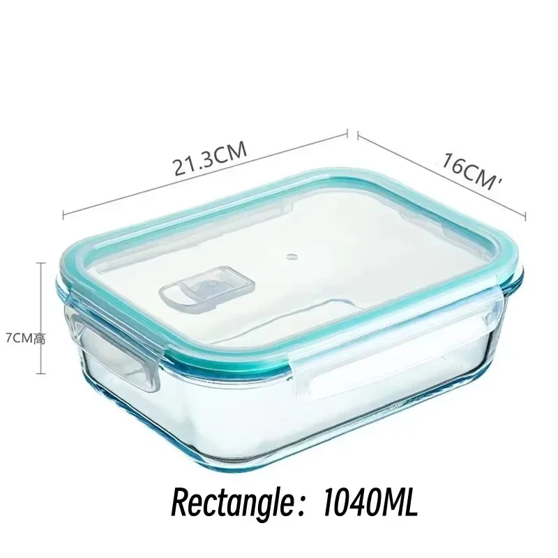 Glass Lunch Box Food Storage Containers, Meal Prep , Airtight Bento Boxes, for Microwave, Oven, Freezer and Dishwasher, BPA Free - Image 10