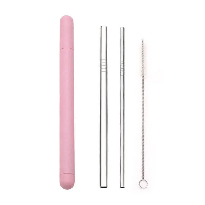 18/10 Stainless Steel Straw Set Quality Metal Straw Reusable Drinking Straw With Cleaner Brush Portable Box Bar Party Accessory - Image 9
